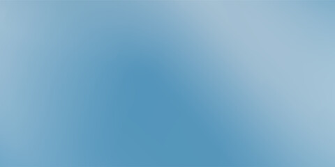 Panoramic abstract blue background modern for product presentation with sunlight and blurred natural