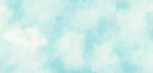 Soft Blue Watercolor Cloud Texture Background