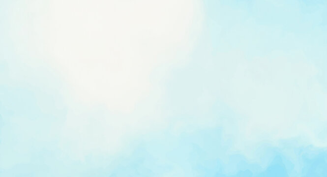 Soft Light Blue Gradient Watercolor Background