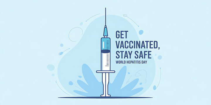 world hepatitis day Banner| Liver Awareness with DNA strand and medical theme | hepatitis day Banner - Powered by Adobe