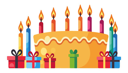 celebration-birthday-cake-with-candles-and-gifts-joyful-occasion-sweet-treats-colorful-candles-and-presents-festive-birthday-party