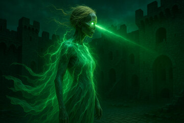 
glowing ghost