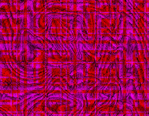 Abstract Purple Red Swirl Plaid Pattern Texture