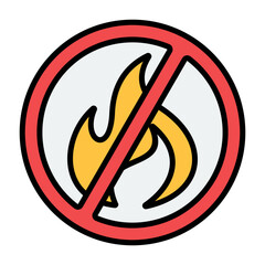 No Fire Icon.