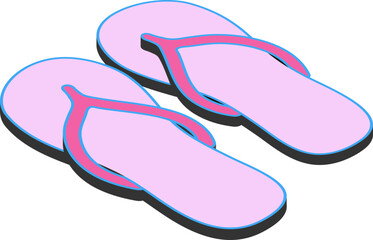 여름에 신는 슬리퍼