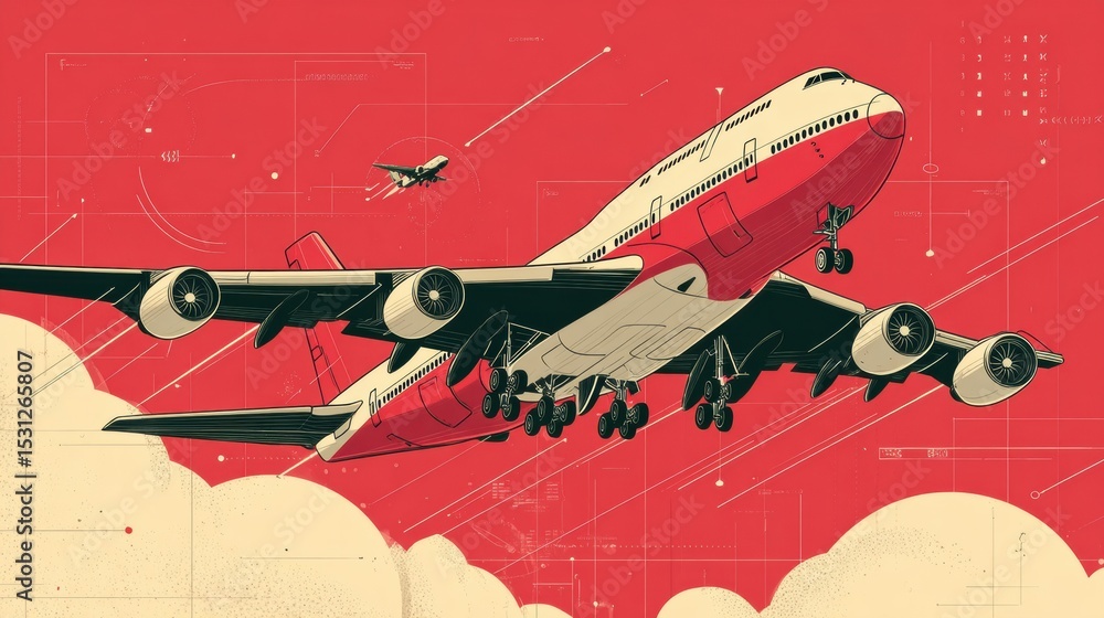 Poster flight mechanics using precision tools and engineering excellence ideal for aviation visuals