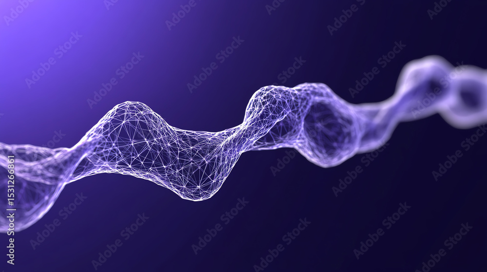 Poster a captivating close-up of a molecular structure, showcasing intricate details and a mesmerizing purp