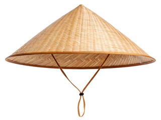 traditional vietnamese conical hat (nón lá) isolated on white background