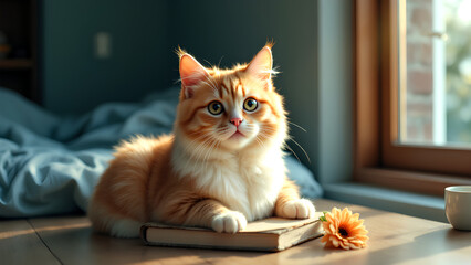The image features three kittens sitting placed in front of them. This straightforward arrangement is easy to understand and replicate, making it versatile