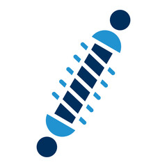 Suspension Car Blue Color Icon