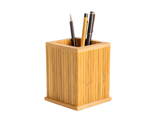 traditional vietnamese bamboo basket white background