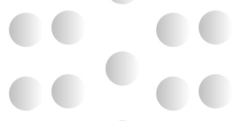 Abstract horizontal rectangular background with gray   gradient bubbles. Minimalistic geometric background in dark soft gray colors with circles. Trendy volumetric 3d balls background design.