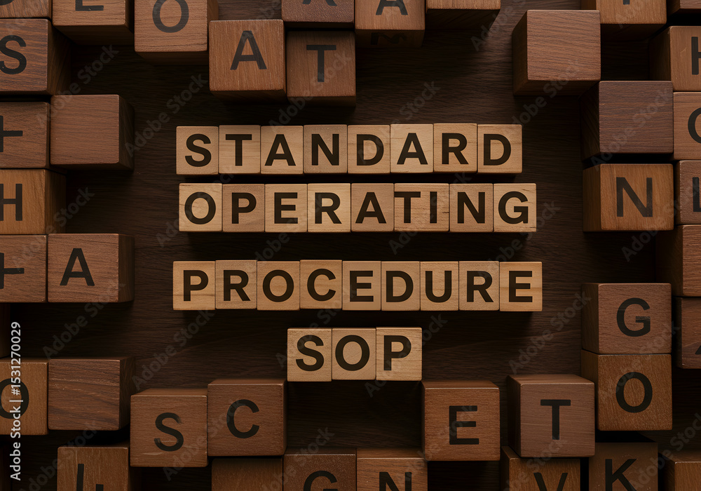 Poster standard operating procedure sop guide for business process and compliance management system trainin