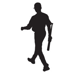 Baseball Player Silhouette