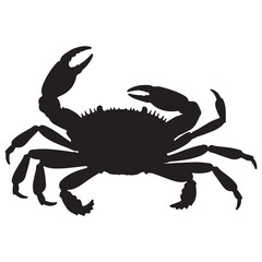 Crab isolated on white background. Vector illustration eps 10.