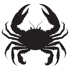 Crab isolated on white background. Vector illustration eps 10.