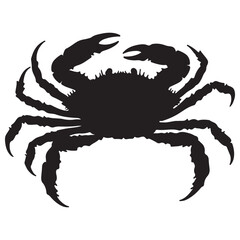 Crab isolated on white background. Vector illustration eps 10.