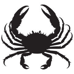 Crab isolated on white background. Vector illustration eps 10.