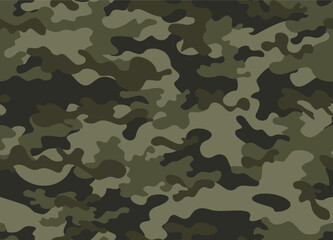 Fototapeta premium camouflage modern pattern seamless army background, classic khaki print
