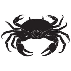 Crab isolated on white background. Vector illustration eps 10.