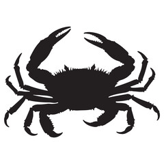 Crab isolated on white background. Vector illustration eps 10.