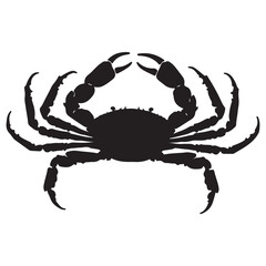 Crab isolated on white background. Vector illustration eps 10.