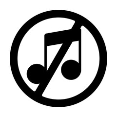 No Music Icon.