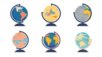 Detailed Globe Map Model Icon Vector for Professional Usage