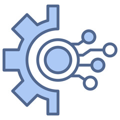 Obraz premium Transformation Blue Icon