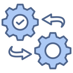 Integration Blue Icon