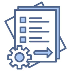 Lean Principles Blue Icon