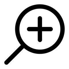 zoom in icon for illustration