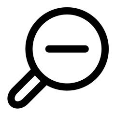 zoom out icon for illustration