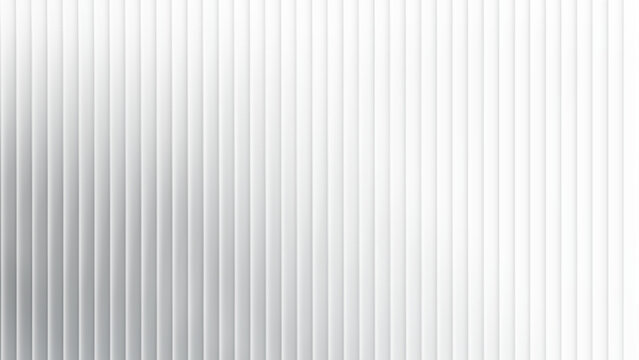 Background wall pattern with metal panel and white glass roof. Iron siding plate of zinc container and steel sheet effect. 3D silver wave on house aluminum profile with ribbed transparent design.