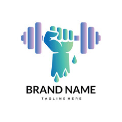 fitness  gym club logo template