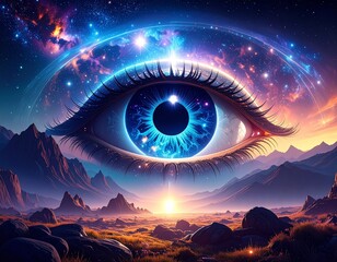 Galactic Eye Watching Over Stardust Valley