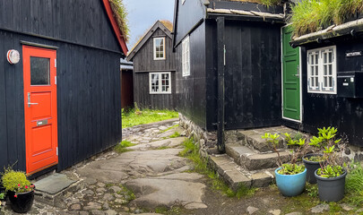 The architecture of Torshavn's old town