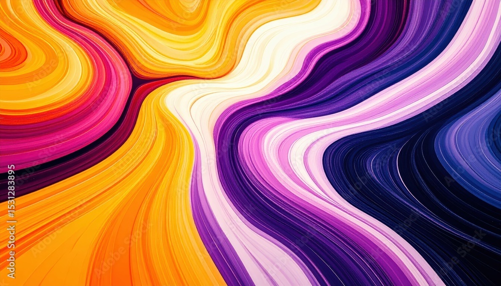 Poster swirling ink patterns on paper create artistic fluid pathways
