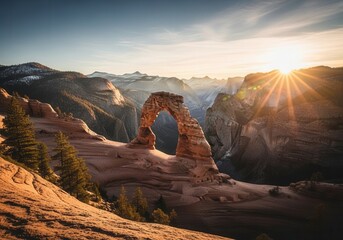 Sunrise at delicate arch: stunning landscape