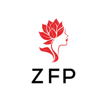 ZFP Letter logo white background