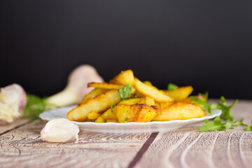 Potatoes with a crispy crust and aromatic spices