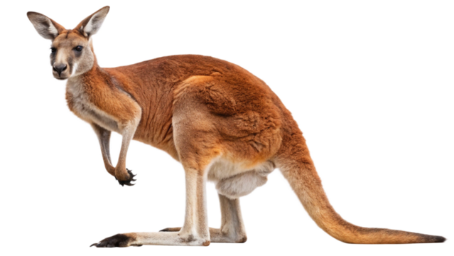 Kangaroo, isolated transparent background