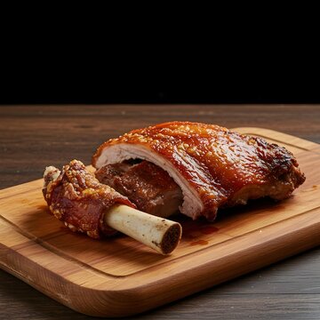 Spanish-style roasted suckling lamb with crispy skin and tender meat - Lechazo Asado