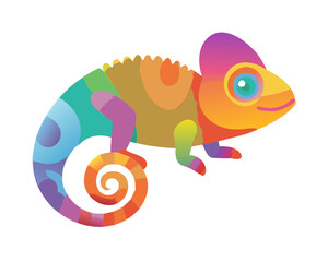 chameleon cartoon illustration