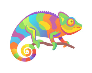 chameleon on a branch © MD Shohel Rana