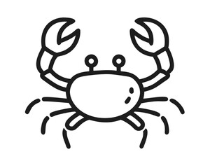 cartoon crab isolated