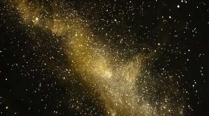 Obraz premium Golden expanse of the cosmos.