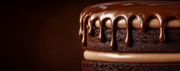 Decadent Chocolate Cake: A Symphony of Brown Hues