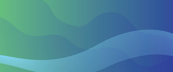 Abstract Green Fluid Banner Template. Modern background design. gradient color. Dynamic Waves. Liquid shapes composition. Fit for banners