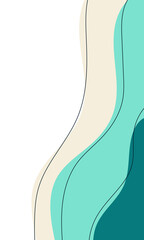 vector abstract trendy background. striped abstract liquid shape background. minimalist dynamic style banner design.